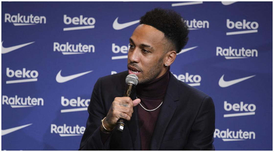 Pierre-Emerick Aubameyang Blasts Arsenal Manager Mikel Arteta During  Barcelona Unveiling Interview 