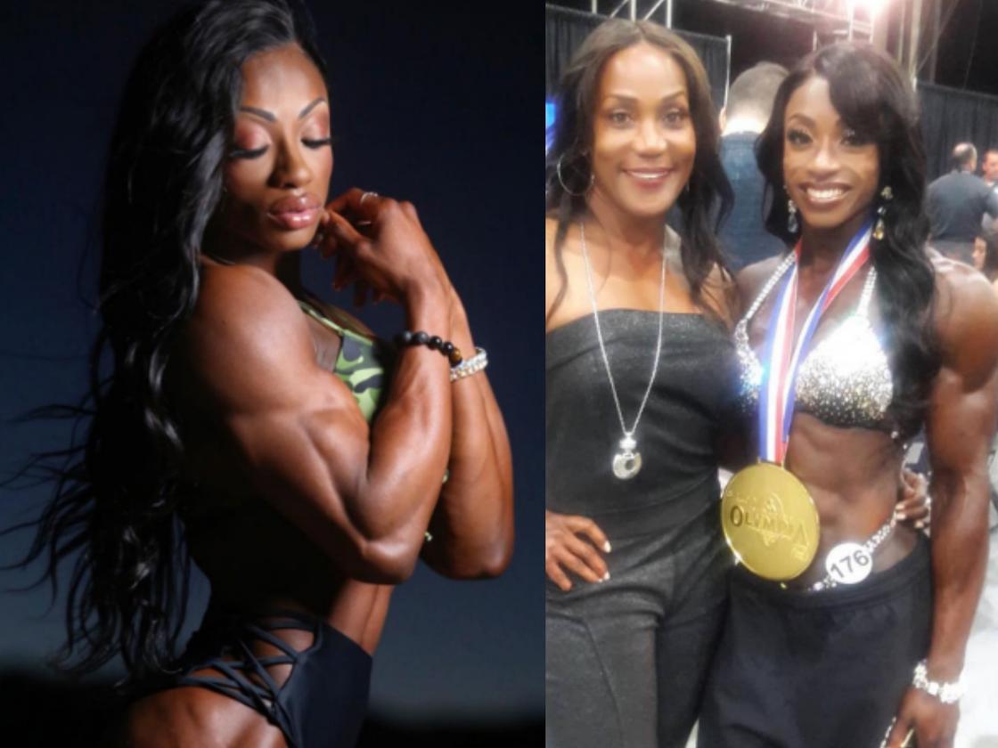 Female bodybuilders Shanique Grant