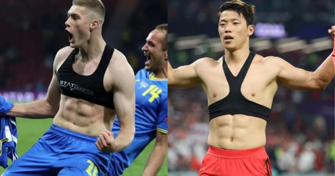 Why do some male soccer players wear something that looks like a bra? -  Quora