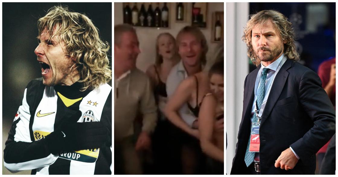 Pavel Nedved, vice chariman, booze, tipsy, night out, party, Juventus