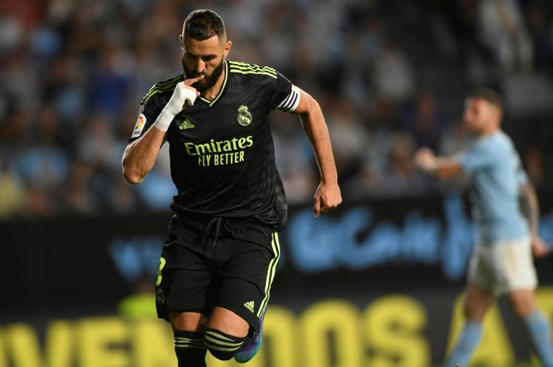 Karim Benzema gave Real Madrid the lead from the penalty spot at Balaidos