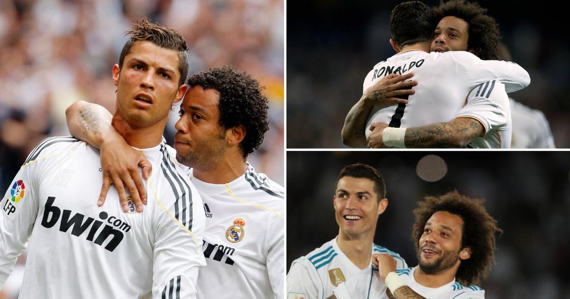 Marcelo, Shows Support, Former, Real Madrid, Player, Friend, Cristiano Ronaldo, Manchester United, Drama, Sport, World, Soccer, Los Blancos