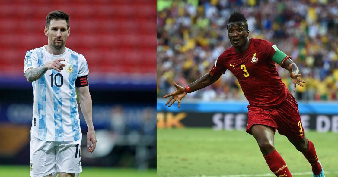 Lionel Messi, Asamoah Gyan, Ghana, World Cup