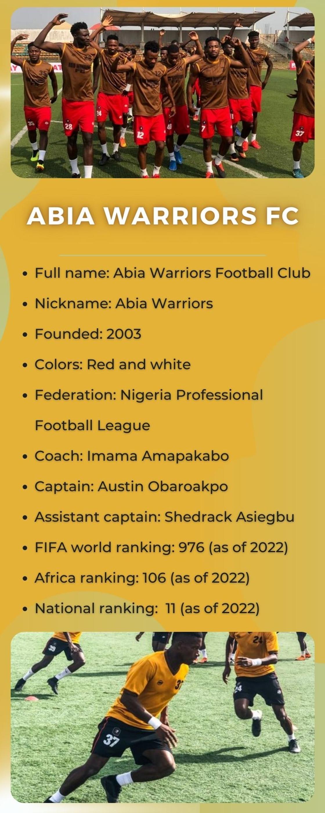 Abia Warriors FC players