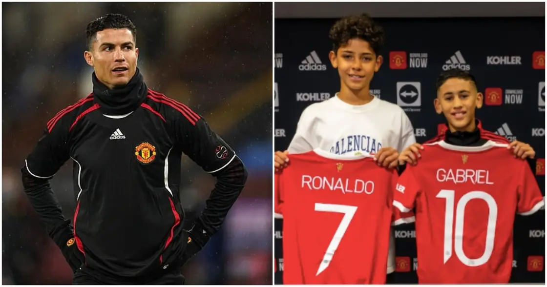 Man Utd 'unveil' Ronaldo's son with iconic '7' shirt as another