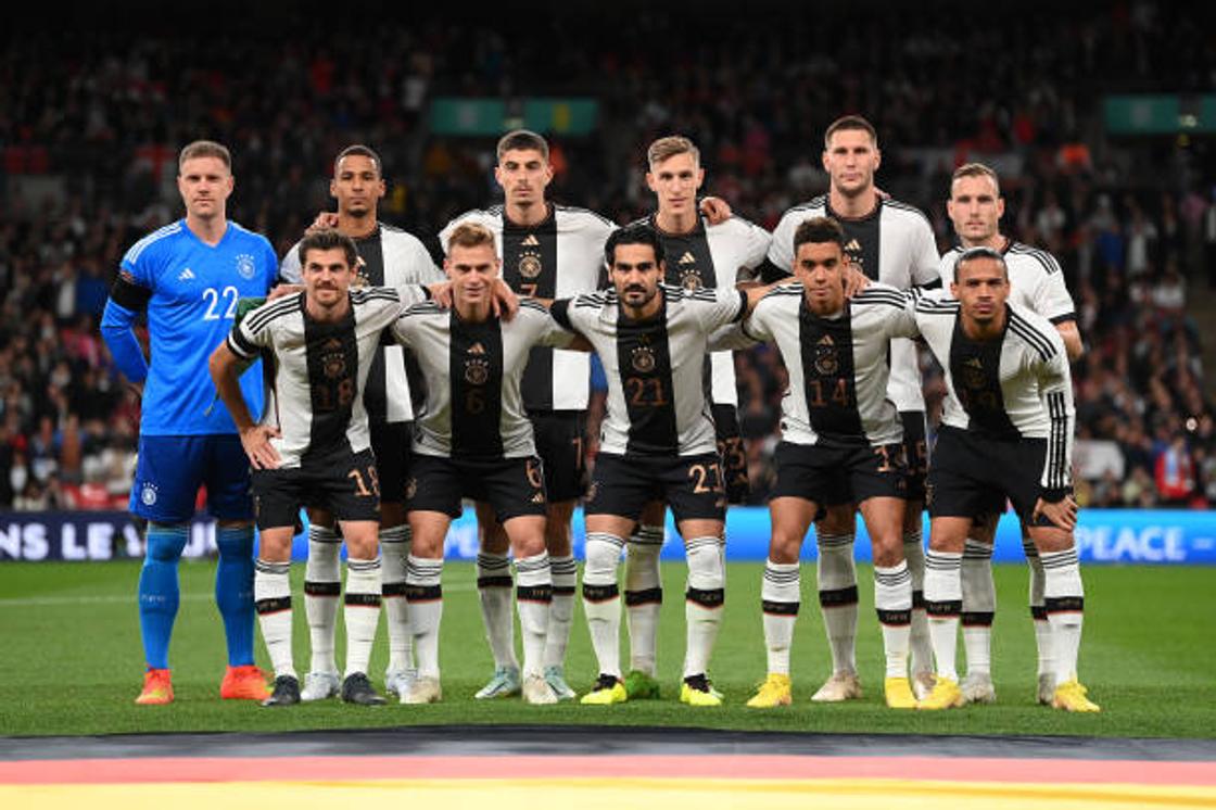 Germany's football captains' national team jerseys
