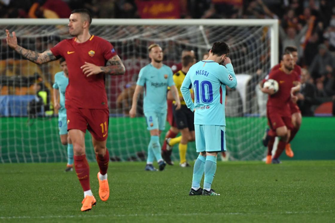 AS Roma, Lionel Messi, Peter Drury, Champions League, Barcelona