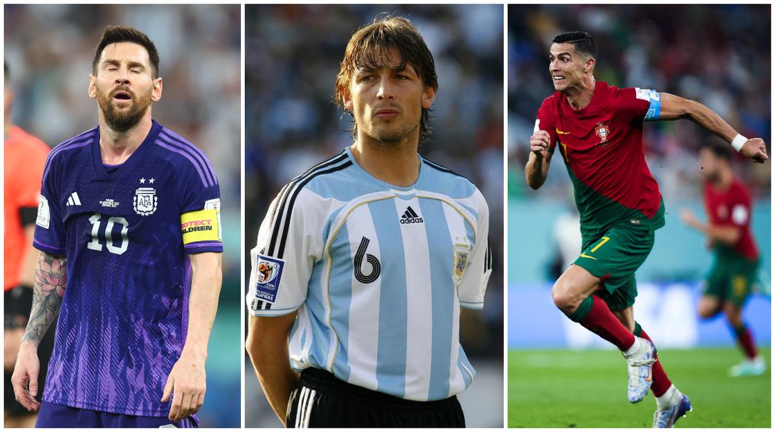 Gabriel Heinze, Cristiano Ronaldo, Lionel Messi, GOAT