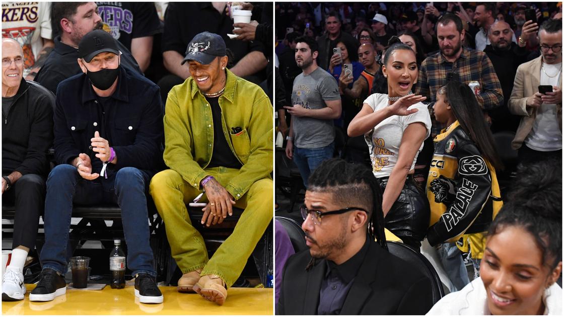 Kim Kardashian, Lewis Hamilton, LeBron James, Steph Curry, Los Angeles Lakers, NBA Playoffs