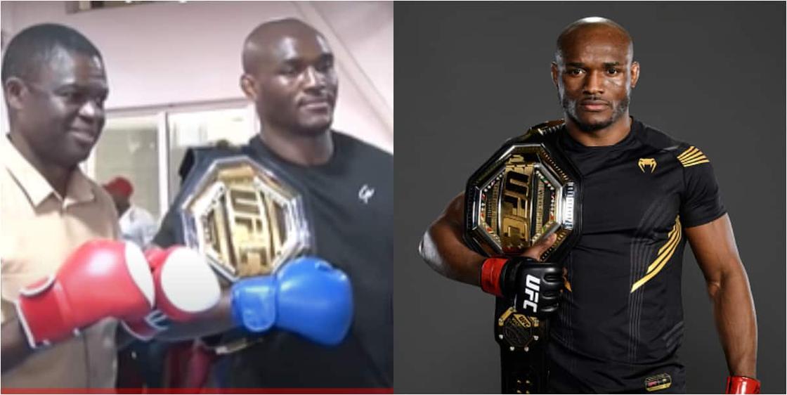 UFC champion Usman Involved In Sparing Session With Popular Deputy Governor In Nigeria