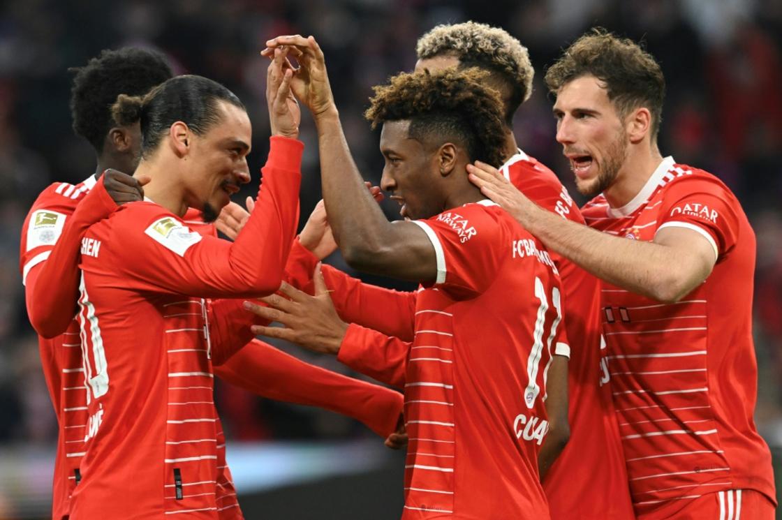 Bayern Munich celebrate a dominant home win over Borussia Dortmund, which saw them return to the Bundesliga summit