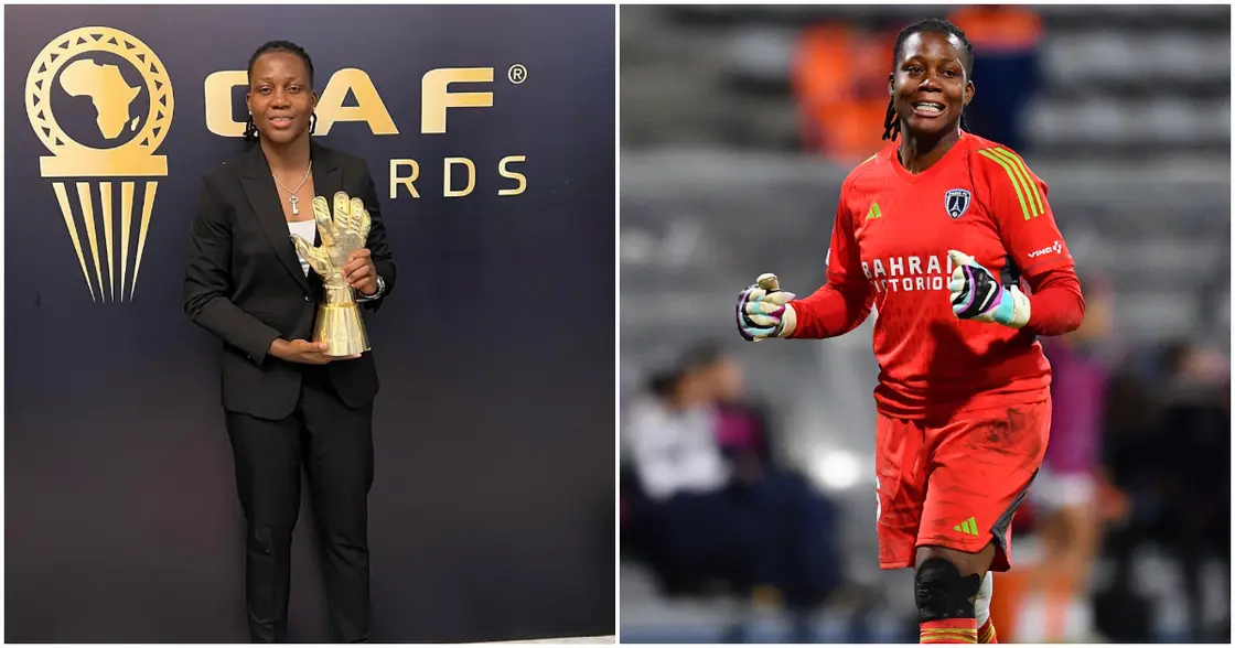 Chiamaka Nnadozie Celebrates CAF Best Goalie With Penalty Save Against Real  Madrid Femini: Video
