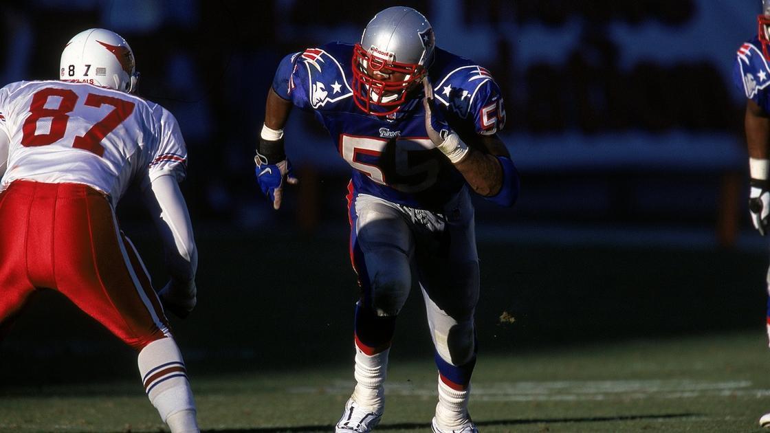 New England Patriots defensive end Willie McGinest during the AFC