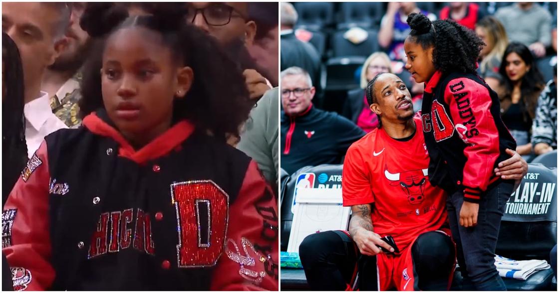 DeMar DeRozan’s Daughter, Diar Goes Viral for Screaming During Raptors ...