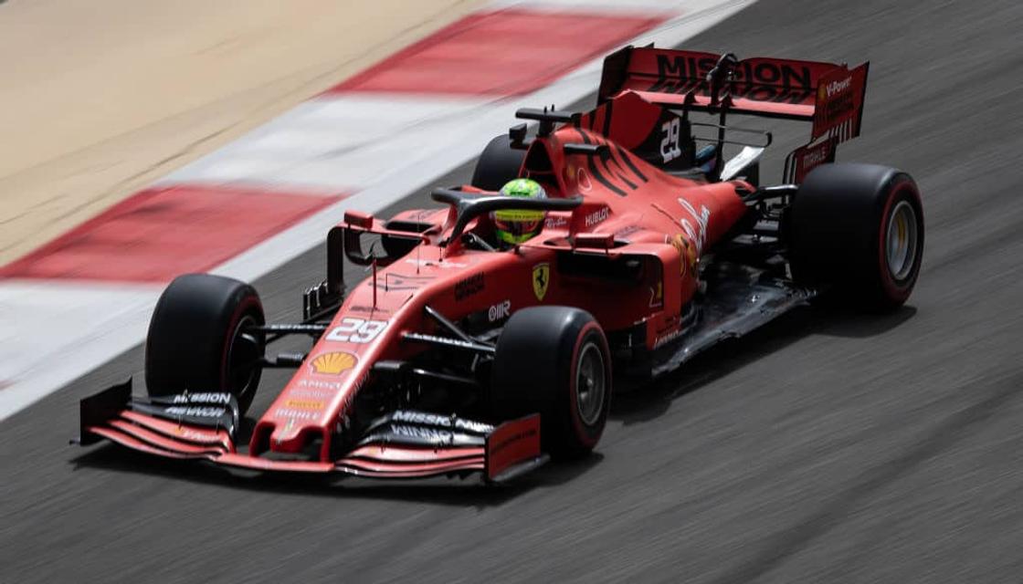 Michael Schumacher's son steps into father's shoes, test drives F1 Ferarri in Bahrain