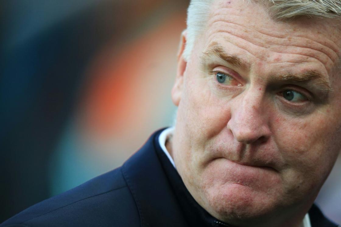 Leicester manager Dean Smith is battling to save the club from relegation