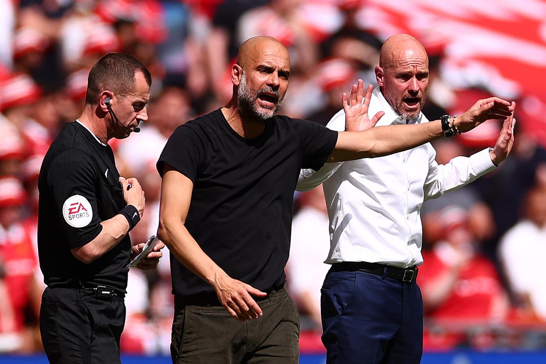 Pep Guardiola Had Heated Argument With Erik Ten Hag During FA Cup Final ...