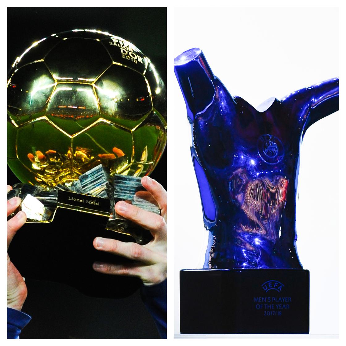 Players who won the UEFA player of the year and the Ballon d'Or award