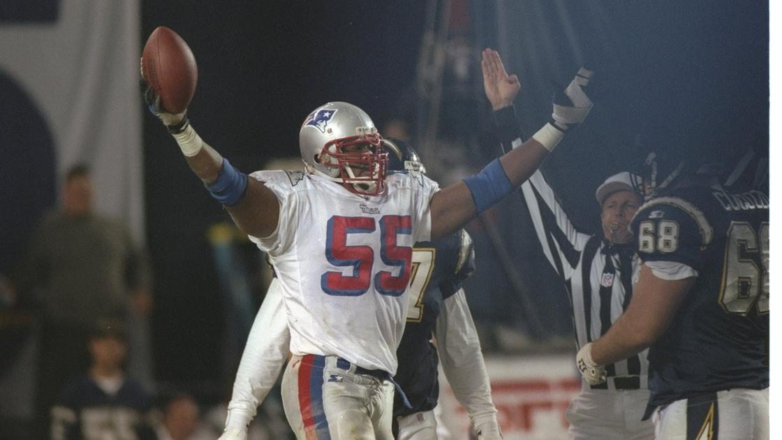 New England Patriots defensive end Willie McGinest during the AFC News  Photo - Getty Images