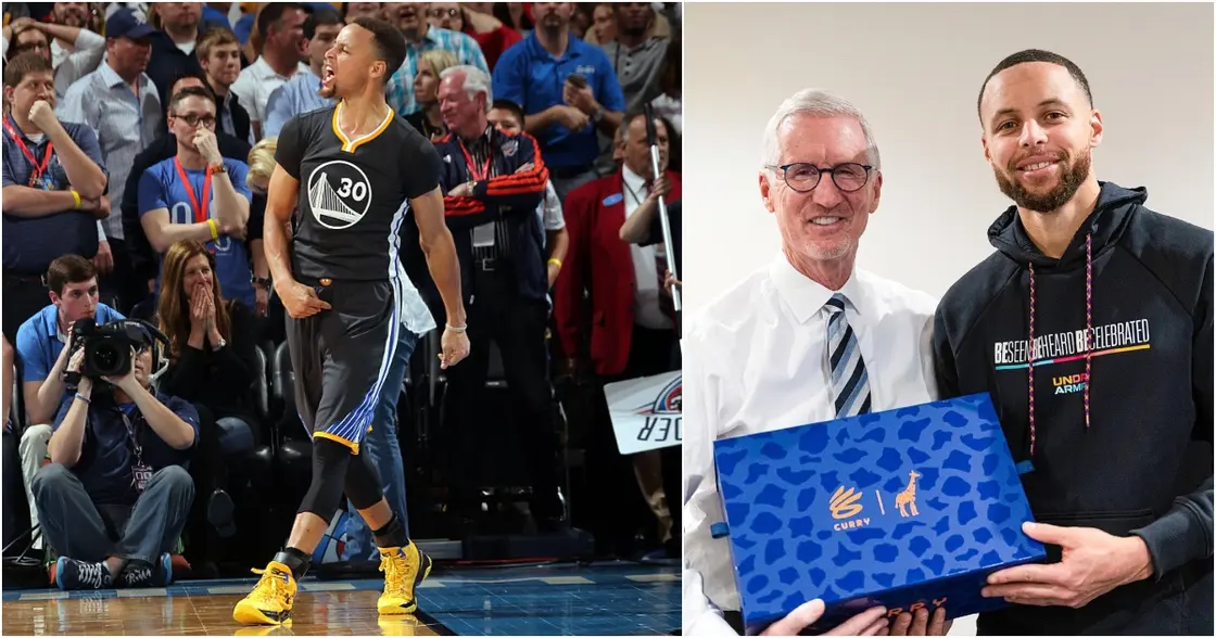 Watch: Steph Curry Gives Mike Breen Special Gift to Mark 7th Anniversary of  Double Bang Call
