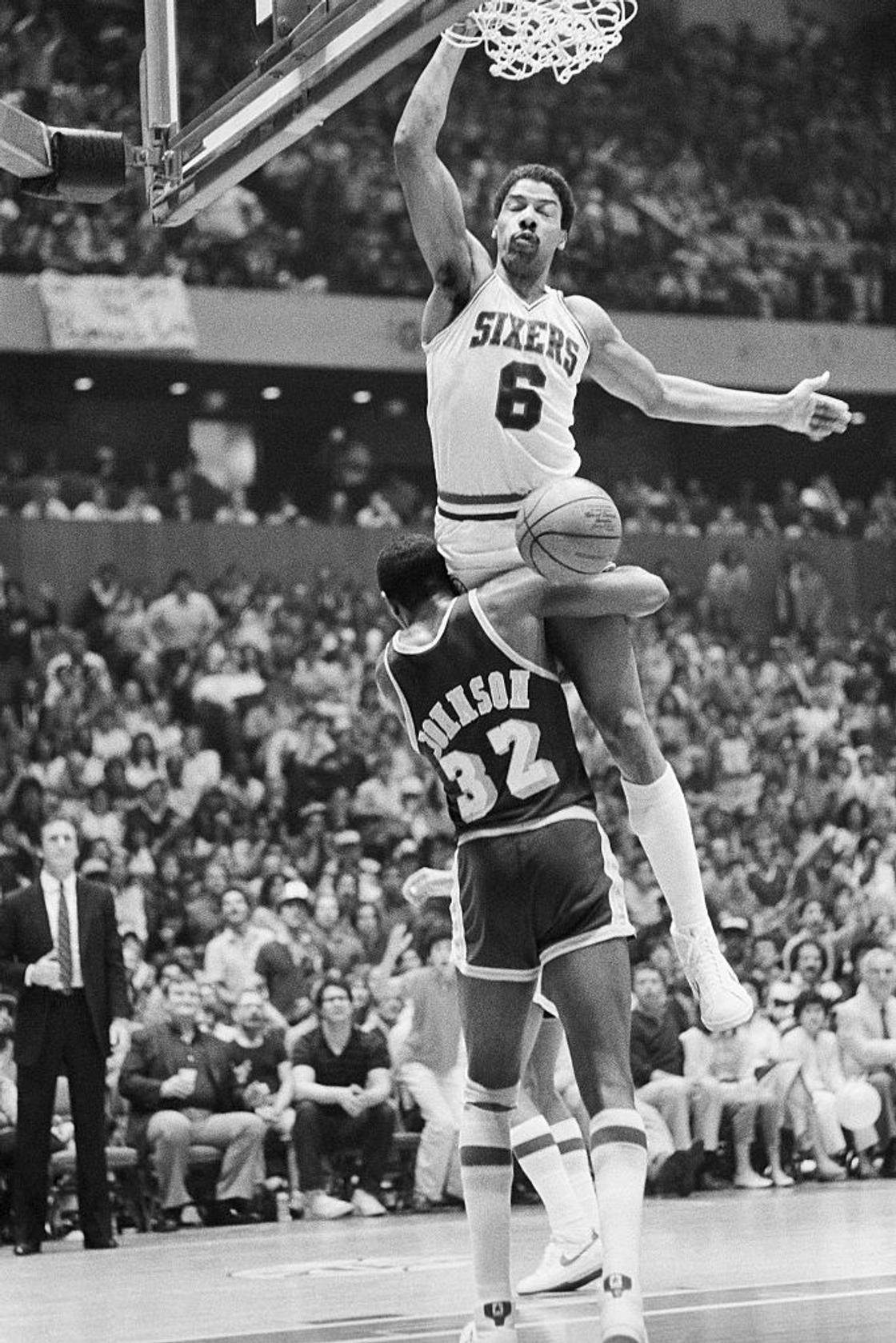 Julius Erving was one of the NBA's first dunk specialists.