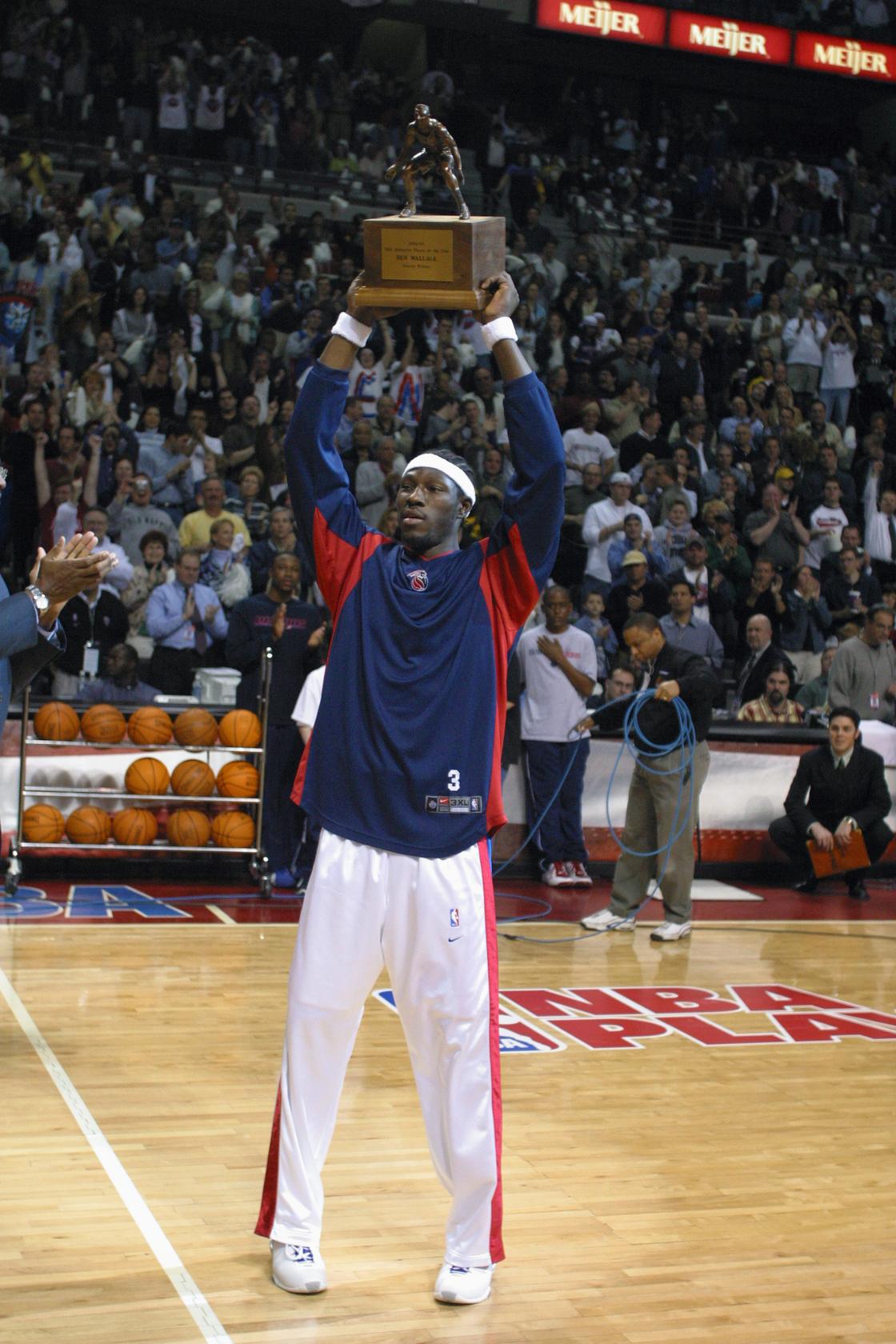 Ben Wallace has the most NBA defensive player of the year awards.