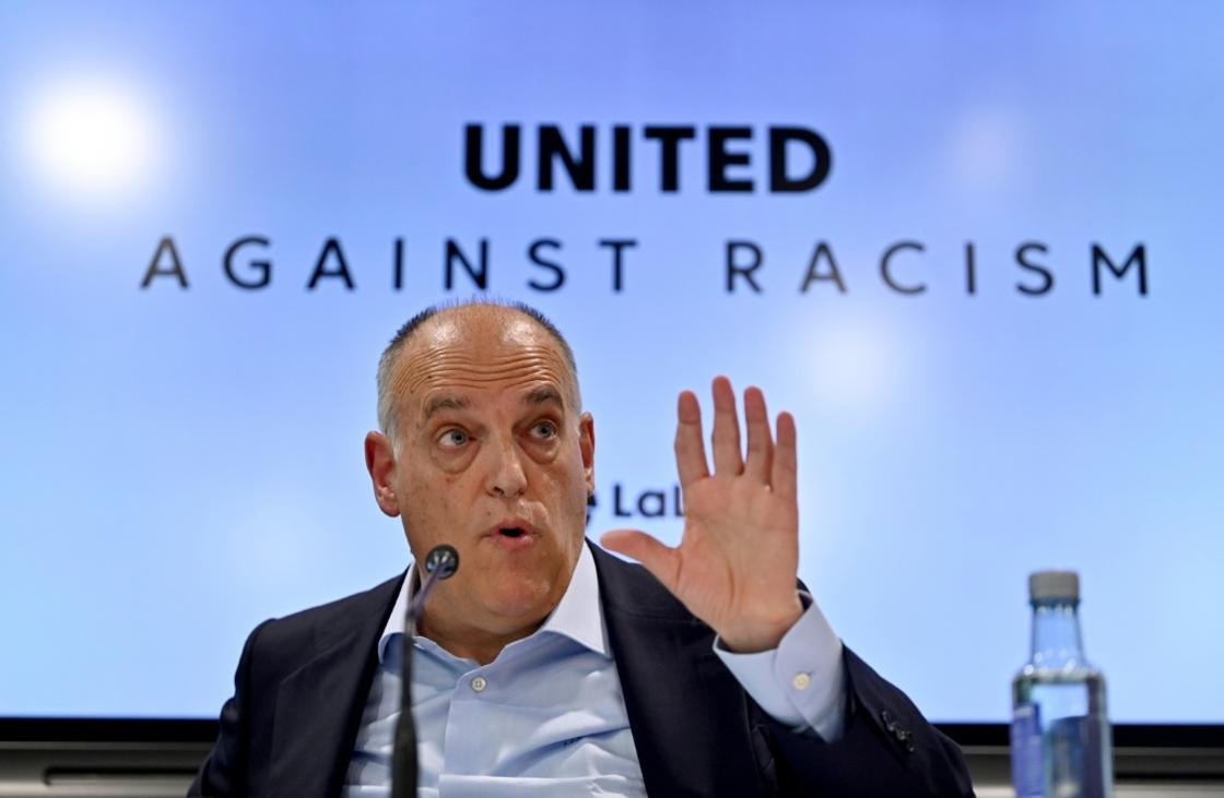 La Liga president Javier Tebas told a press conference that he supported Vinicius Junior and was also frustrated by the lack of action against racism in Spanish football grounds