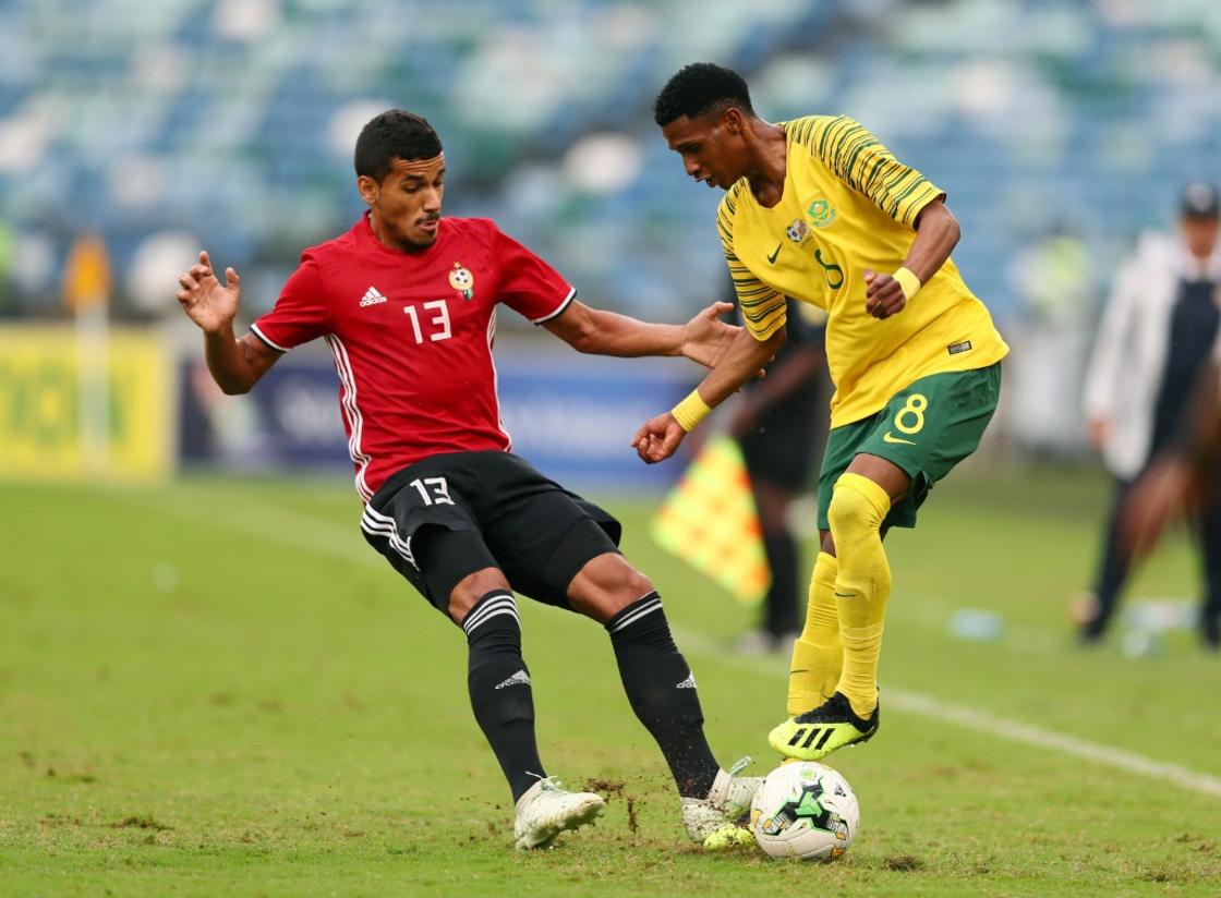Vincent Pule (R) scored to clinch victory for Orlando Pirates in a South African Premiership match against Golden Arrows.