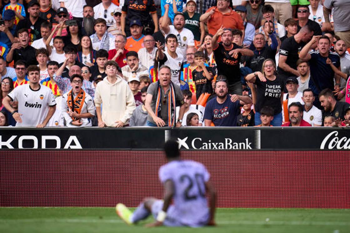 Spanish football federation orders partial stadium ban and fine for racism  suffered by Real Madrid star Vinícius Jr. at Valencia match, rescinds red  card