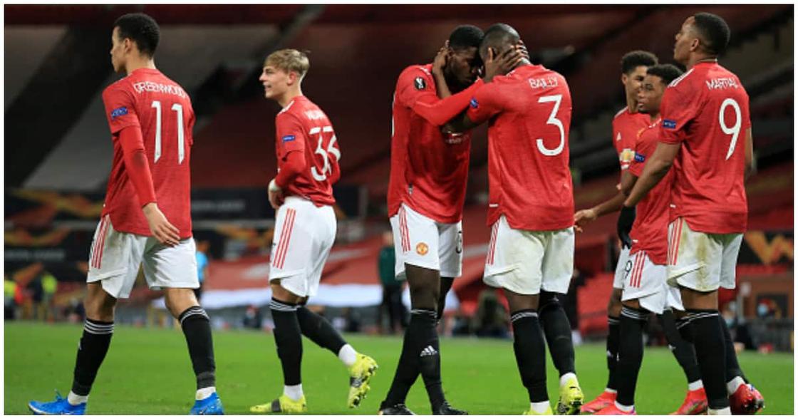 Man United players in action. Photo: Getty Images.