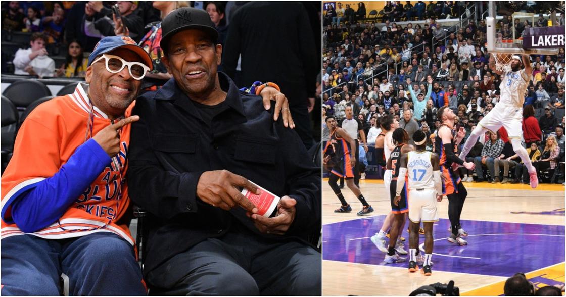 Denzel Washington, Spike Lee Skip Oscars For Lakers Vs. Knicks Game