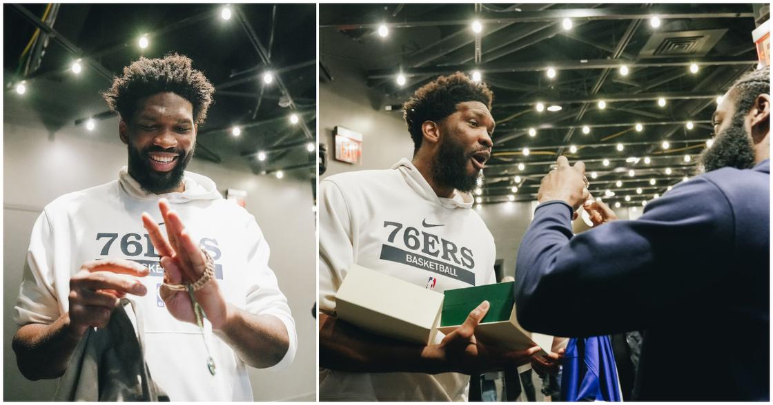 Video Embiid Gets Emotional as James Harden Gifts Him Rolex For