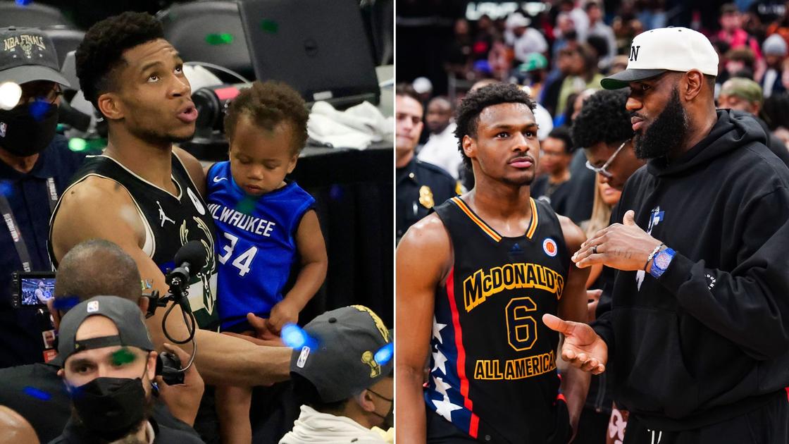 Giannis Antetokounmpo and Bronny James Celebrate Father’s Day on Social ...