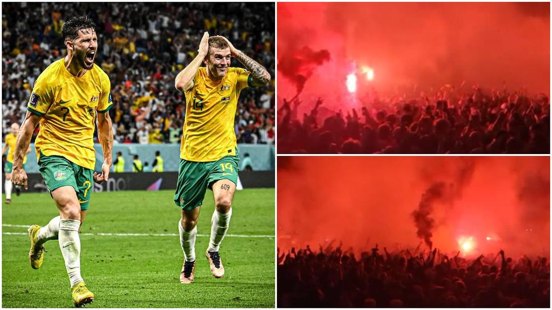 World Cup 2022: 'Crazy' scenes in Melbourne as Australia seal dramatic last 16 qualification ahead of Tunisia