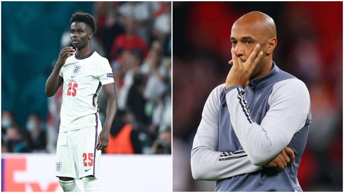 How Thierry Henry rallied Bukayo Saka after Euro 2020 penalty miss