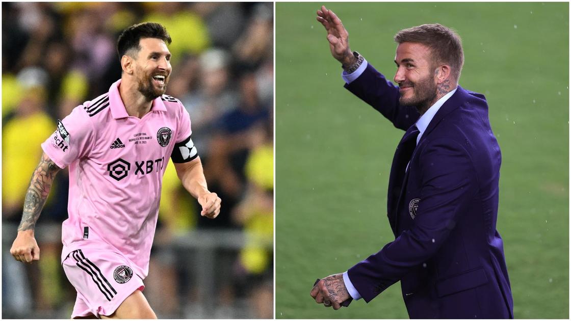 David Beckham gives elated reaction to Messi's MLS debut win