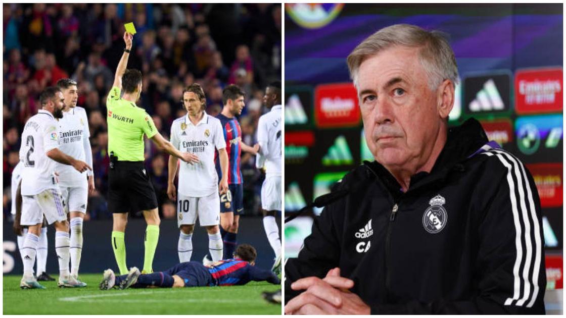 Ancelotti slams match officials after late VAR call in El Clasico defeat to Barcelona
