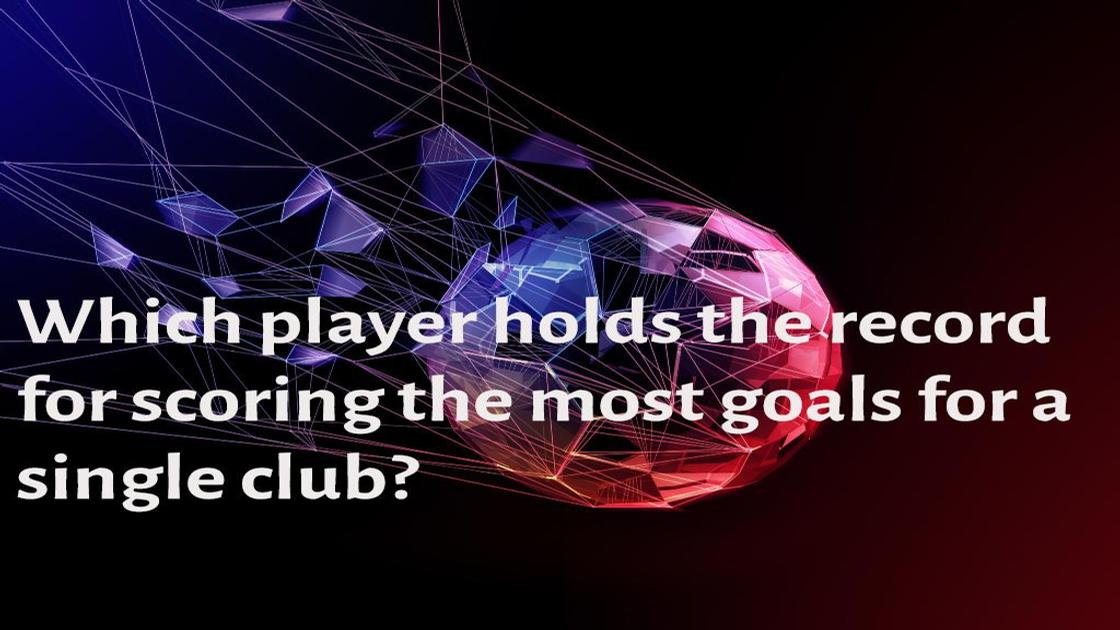 Which player holds the record for scoring the most goals for a single club?