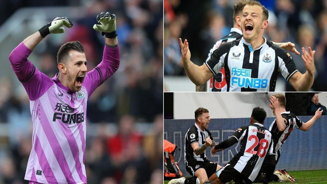 Newcastle beat Everton with both teams scoring own goals, Jamal Lascelles and Mason Holgate involved in both