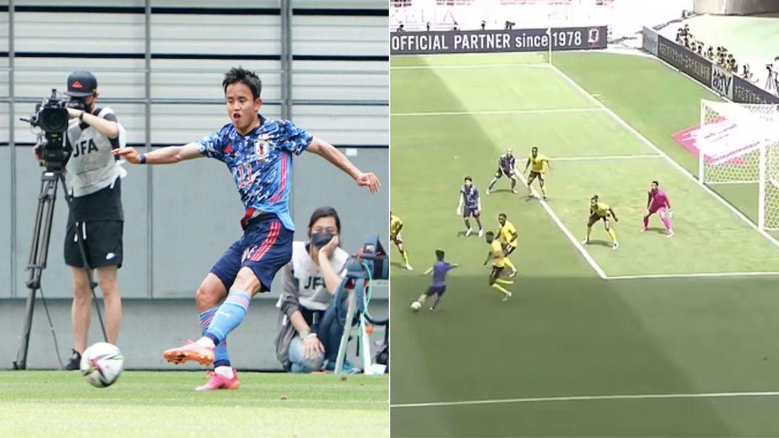 Japan rising star Takefusa Kubo scores freak goal by nutmegging four Jamaican players in one go