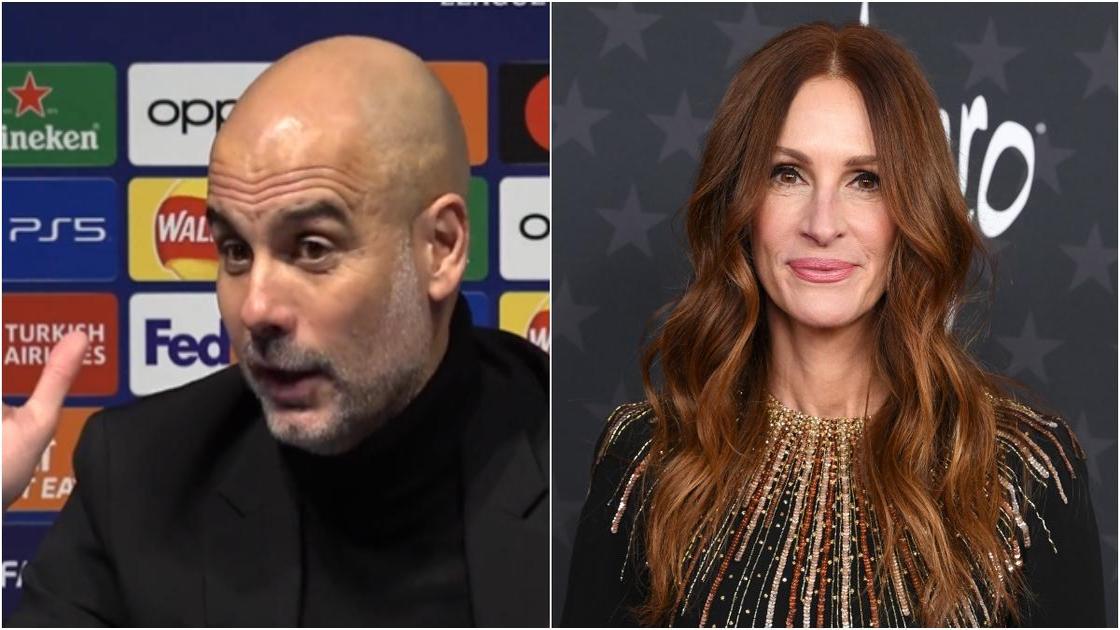 Pep Guardiola reveals hurt after his idol Julia Roberts snubbed Man City for Man United