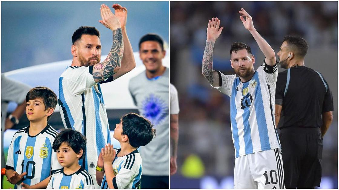 The moment excited Argentina players and fans "begged" Lionel Messi to dance; video