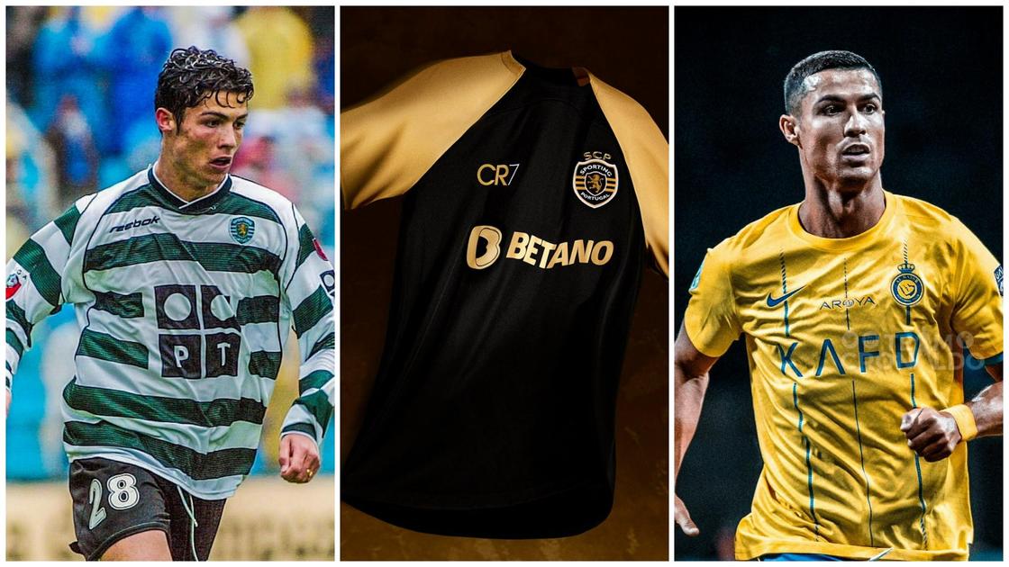 Sporting Lisbon unveil third shirt emblazoned with 'CR7' to mark