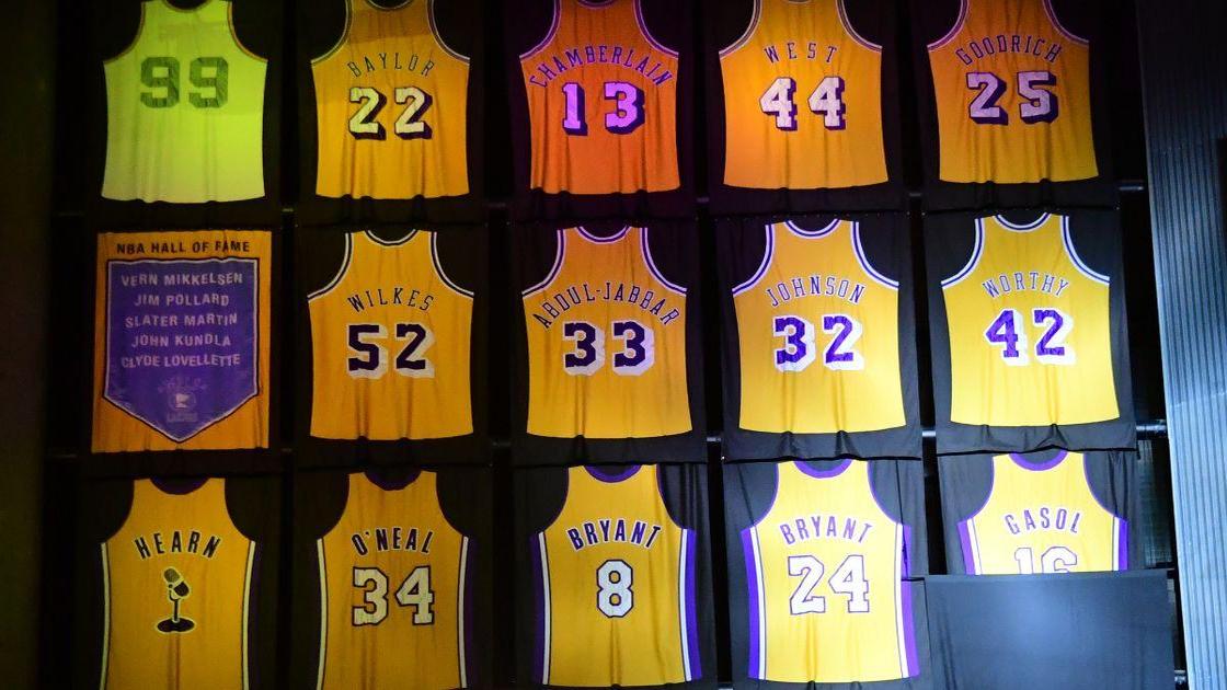 The Full List Of Retired Lakers Jersey Numbers