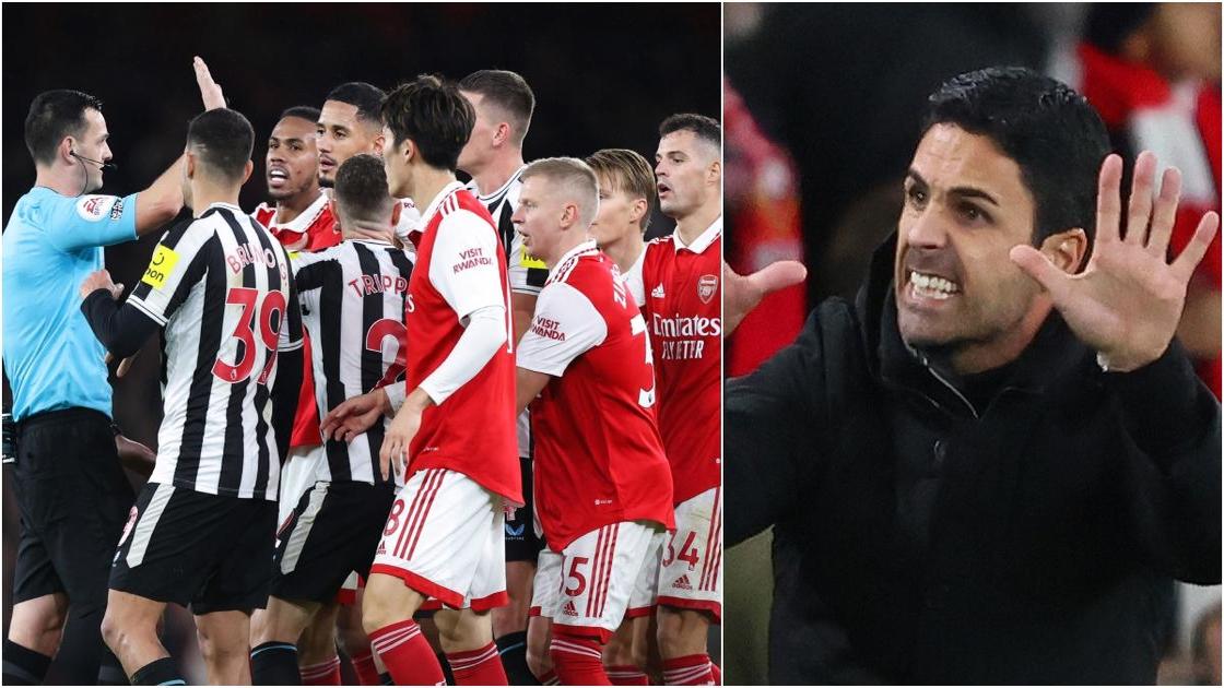 Arteta on the spot for 'ungovernable behaviour' during Newcastle draw