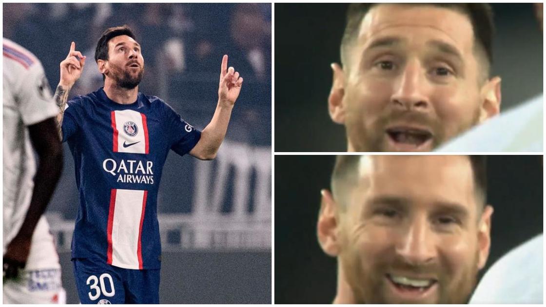 Footage shows moment Lionel Messi responded to heckling from PSG fans