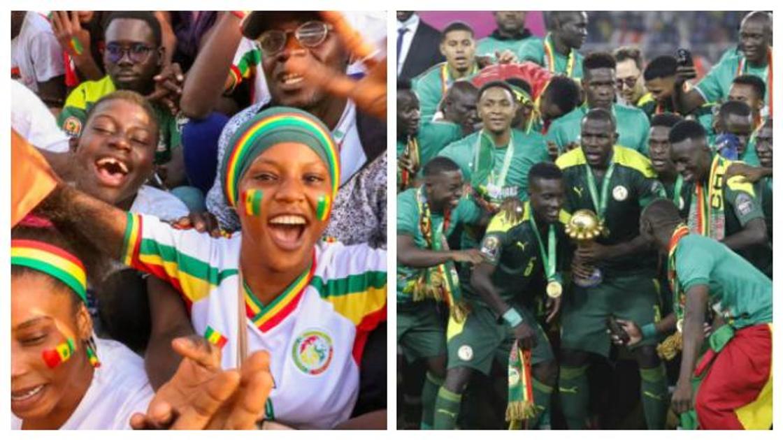 Senegal fans celebrate first-ever AFCON title back in their county as their President declares public holiday