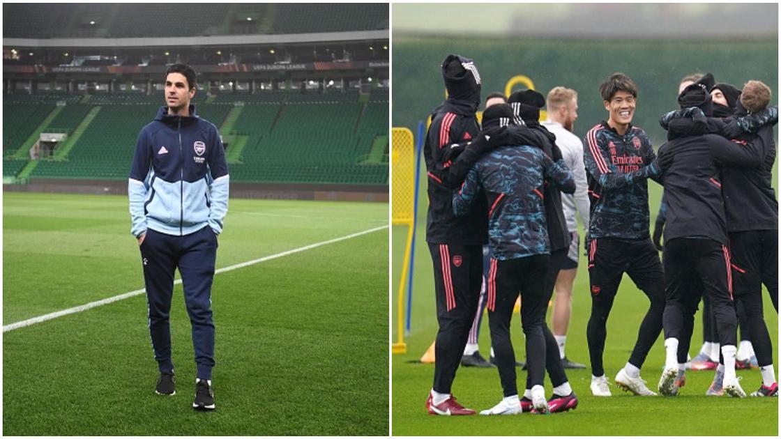 Trouble for Arteta as 3 key Arsenal players miss training ahead of Sporting Lisbon clash