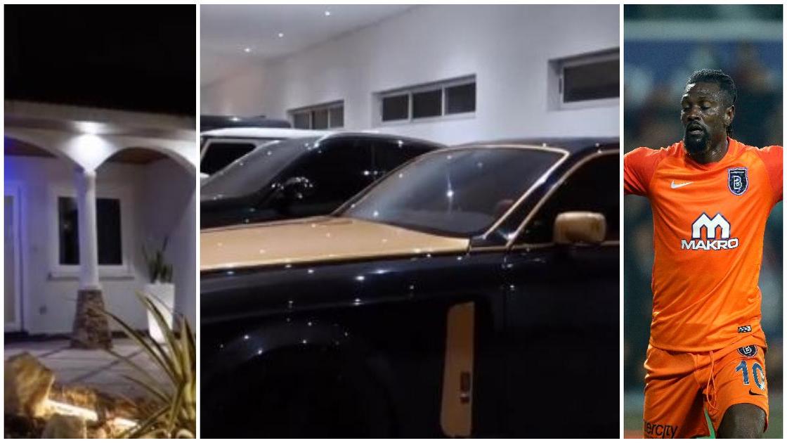 Rolls Royce, Cinema, Gym: Emmanuel Adebayor shows off multimillion dollar exotic mansion; video