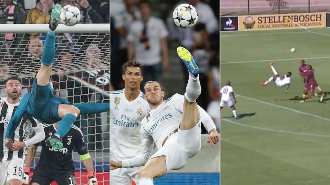 Justin Shonga bicycle kick compares favourably to Cristiano Ronaldo and Gareth Bale goals